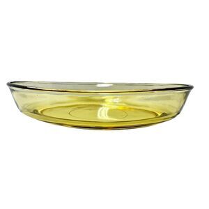Vintage Dynaware Pyr-O-Rey Oval Glass Dish, 10" Diameter, Made in Mexico